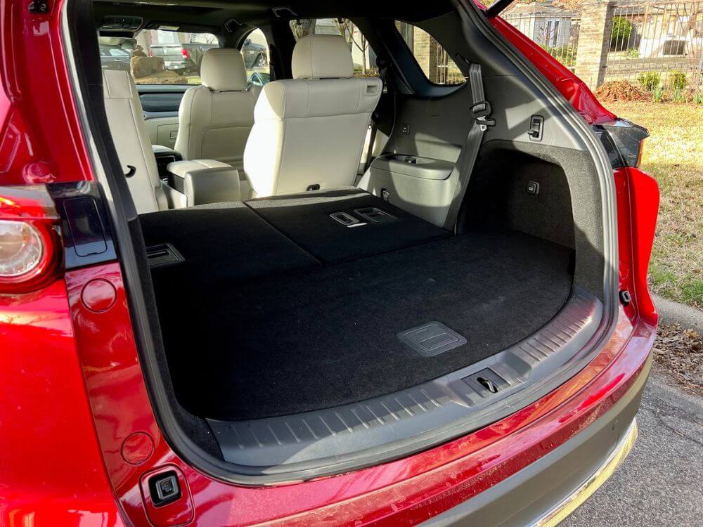 2023 Mazda CX-9 cargo with 2nd-row down