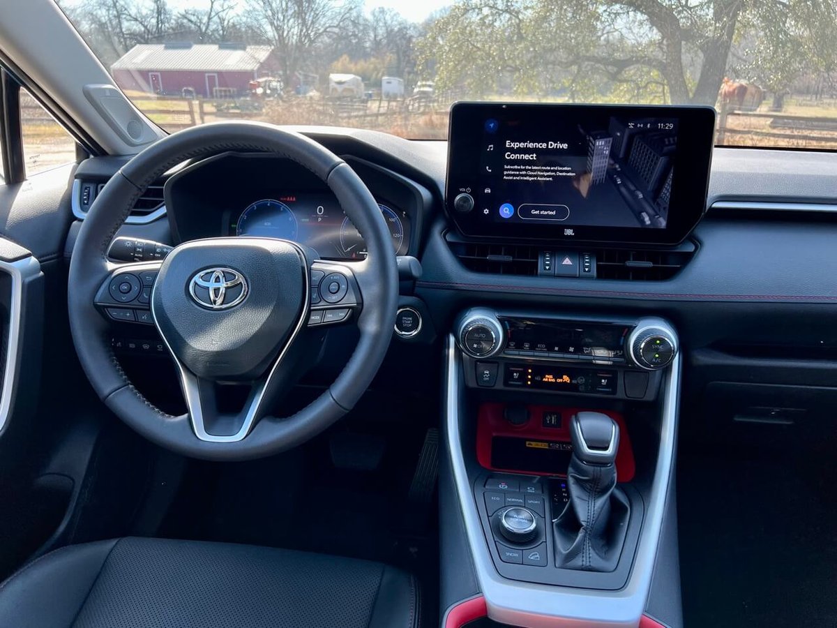 2023 Toyota RAV4 TRD Off-Road Steering Wheel and center console