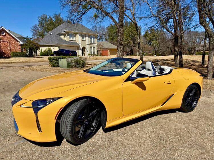 Lexus LC500 Bespoke Convertible exterior features bold dynamic lines and sleek style