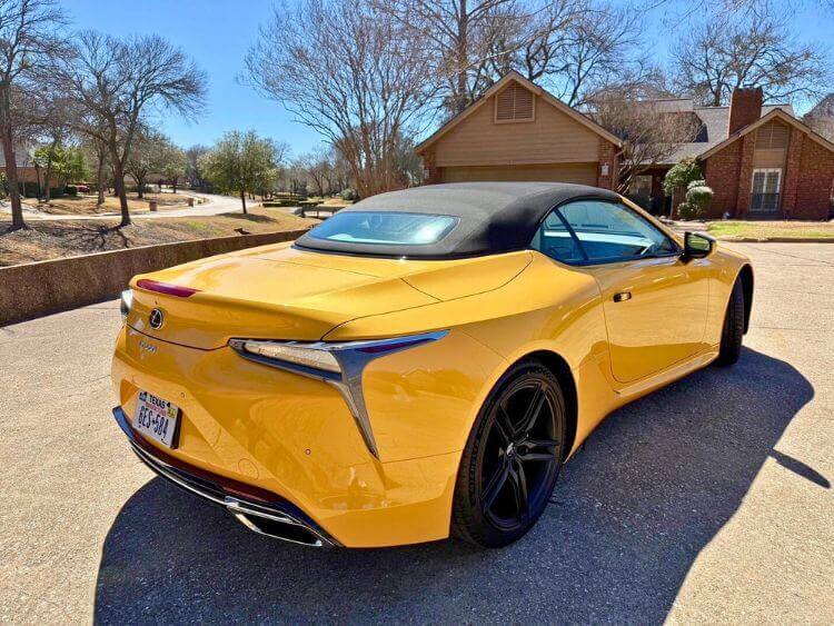 Lexus LC500 Bespoke Convertible exterior shows sleek bold design