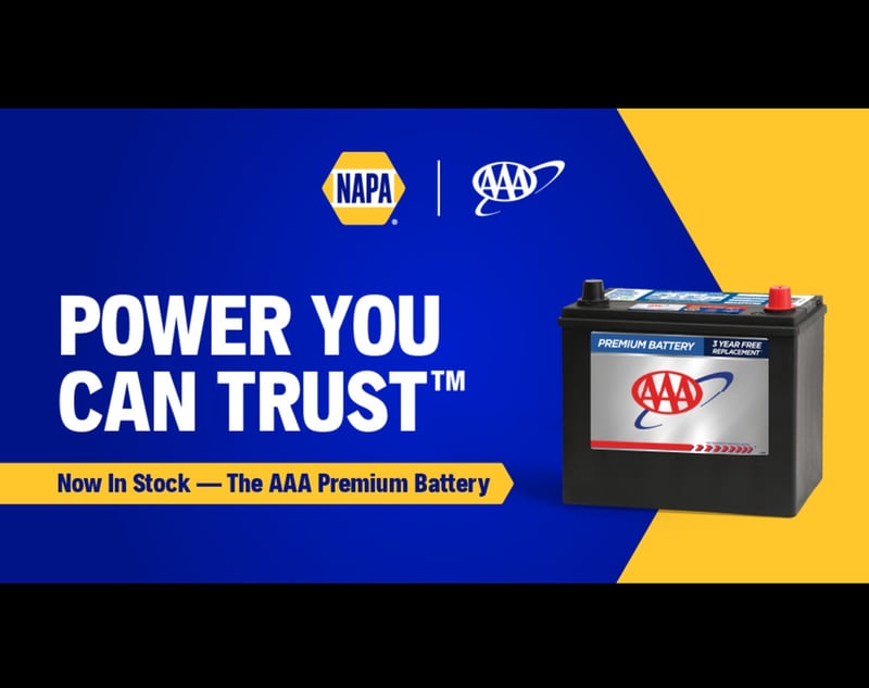 AAA, NAPA AUTO PARTS Team Up To Offer Car Battery