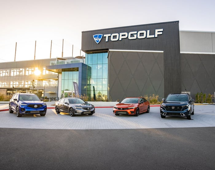 Honda, Acura Brands Become First 'Official Vehicles' of Topgolf