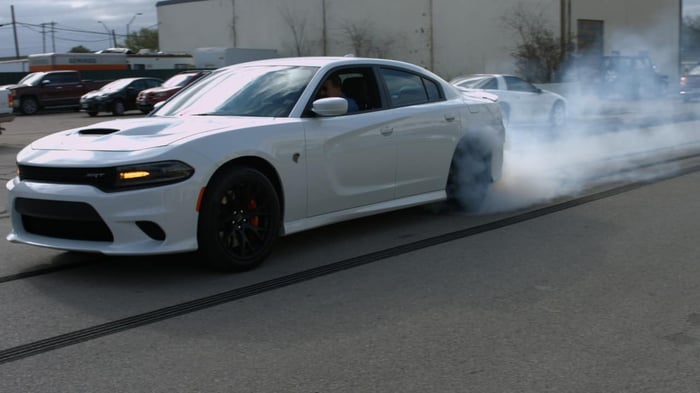 Holy Hellcat! Watch Our 2015 Dodge Charger SRT Burnout