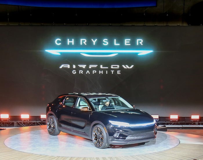 Chrysler Unveils Graphite Airflow EV Concept