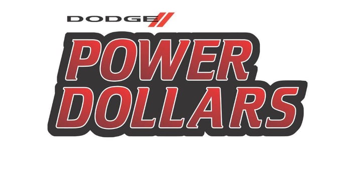 Dodge Brings Back Power Dollars!  $10 Per Horse Bonus Money