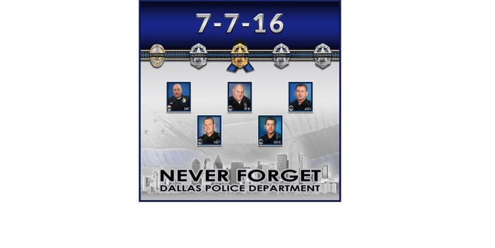 Tribute To The 5 Fallen Dallas Police Officers Slain on 7/7/16