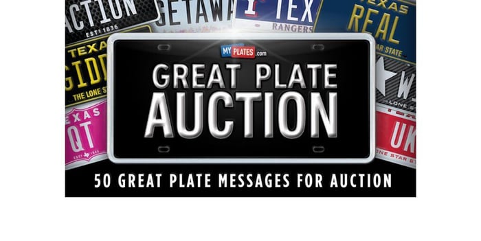 Texans- The Great Plate Auction Is On Now!