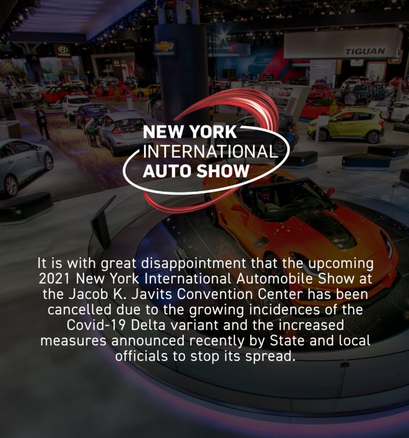 New York Auto Show Cancelled Due To Covid