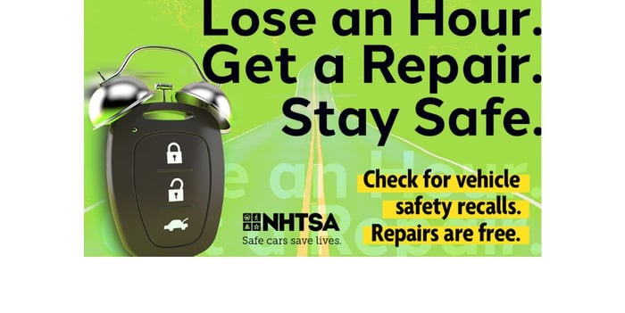 Check For Vehicle Recalls As You Spring Forward This Weekend